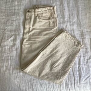 Cos Cream Barrel Leg Jeans